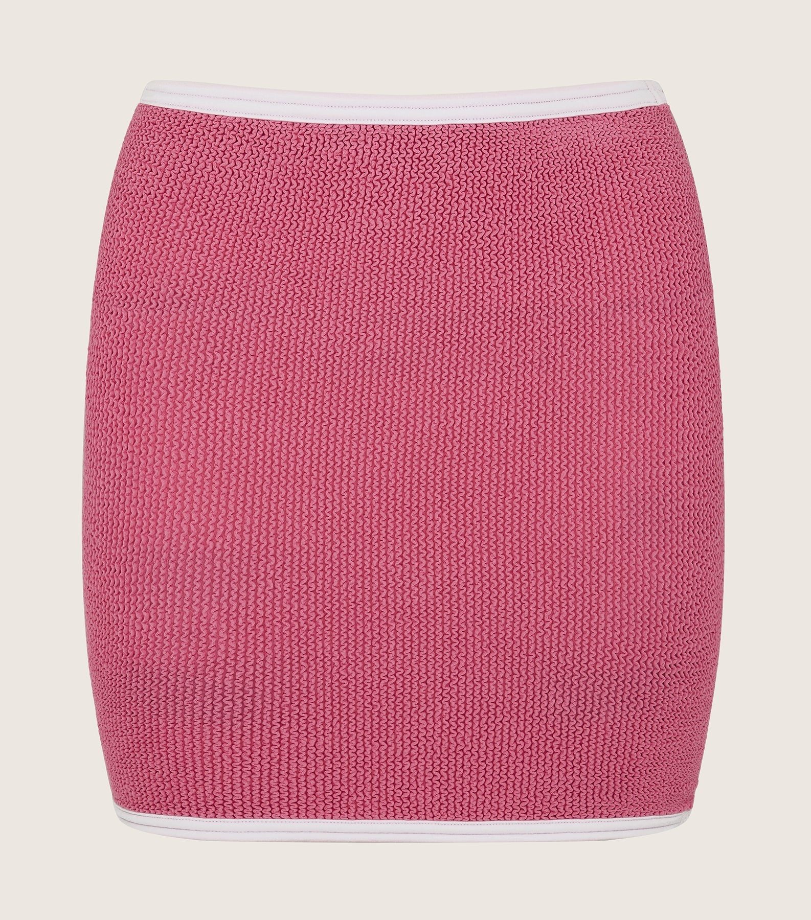 Mini Skirt/Tube Top - Candy Pink/White