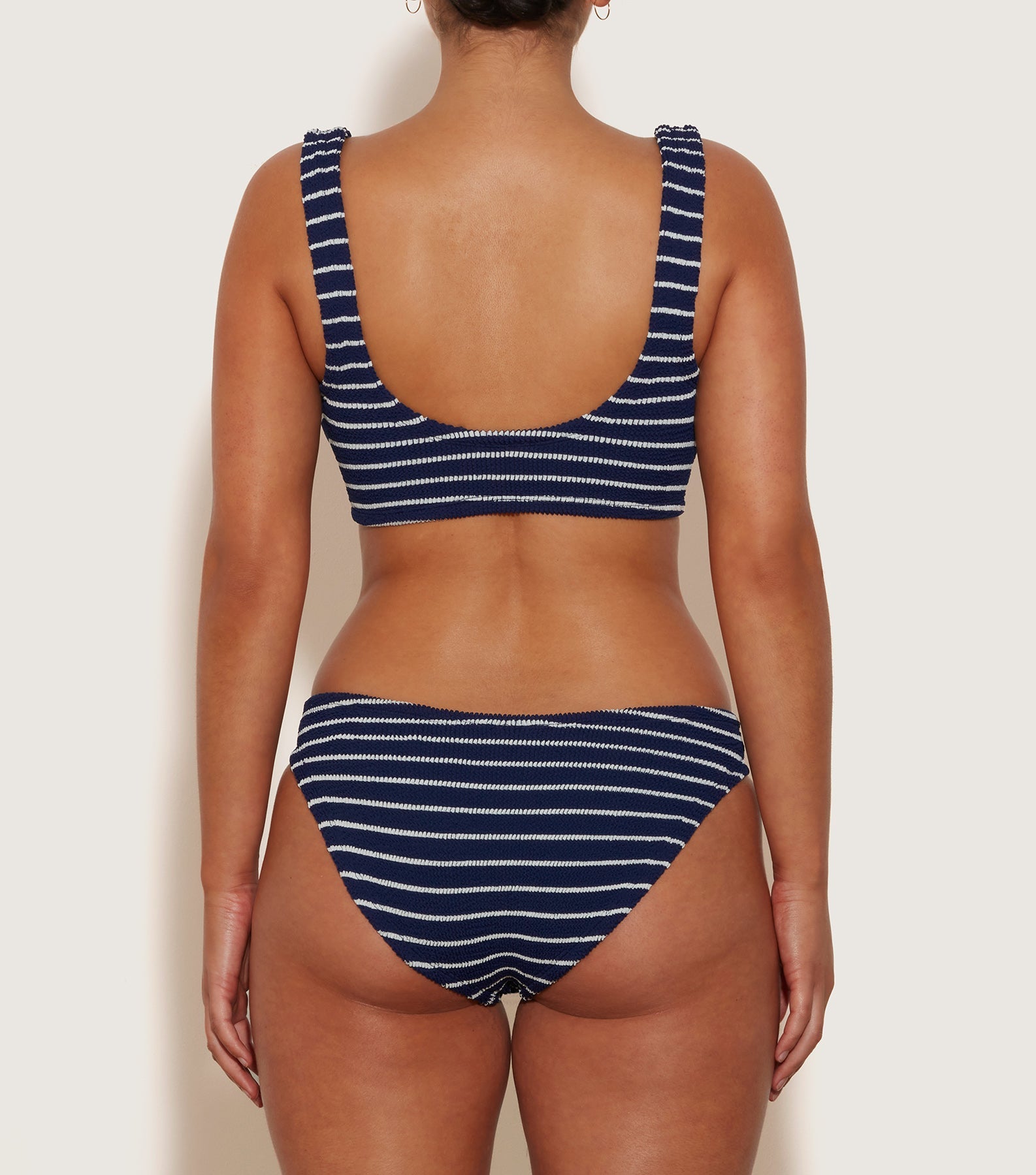 Coverage Xandra Bikini - Navy/White Stripe