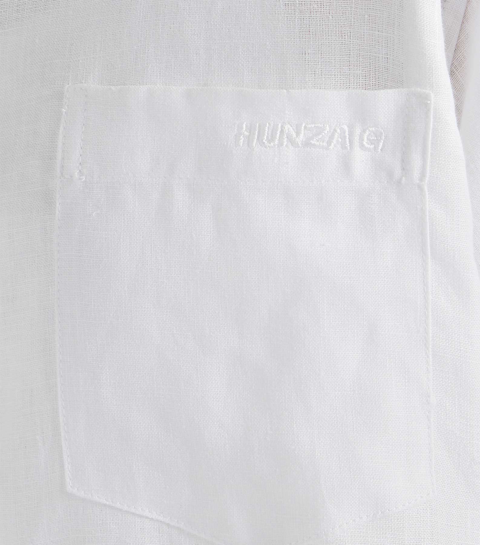 Embroidered Oversized Shirt - White