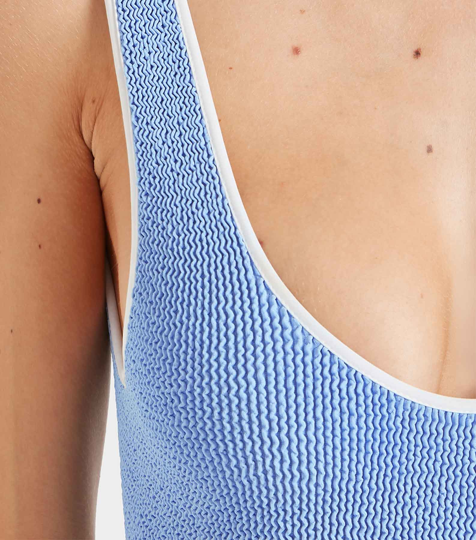 Faye Swim - Cornflower/White