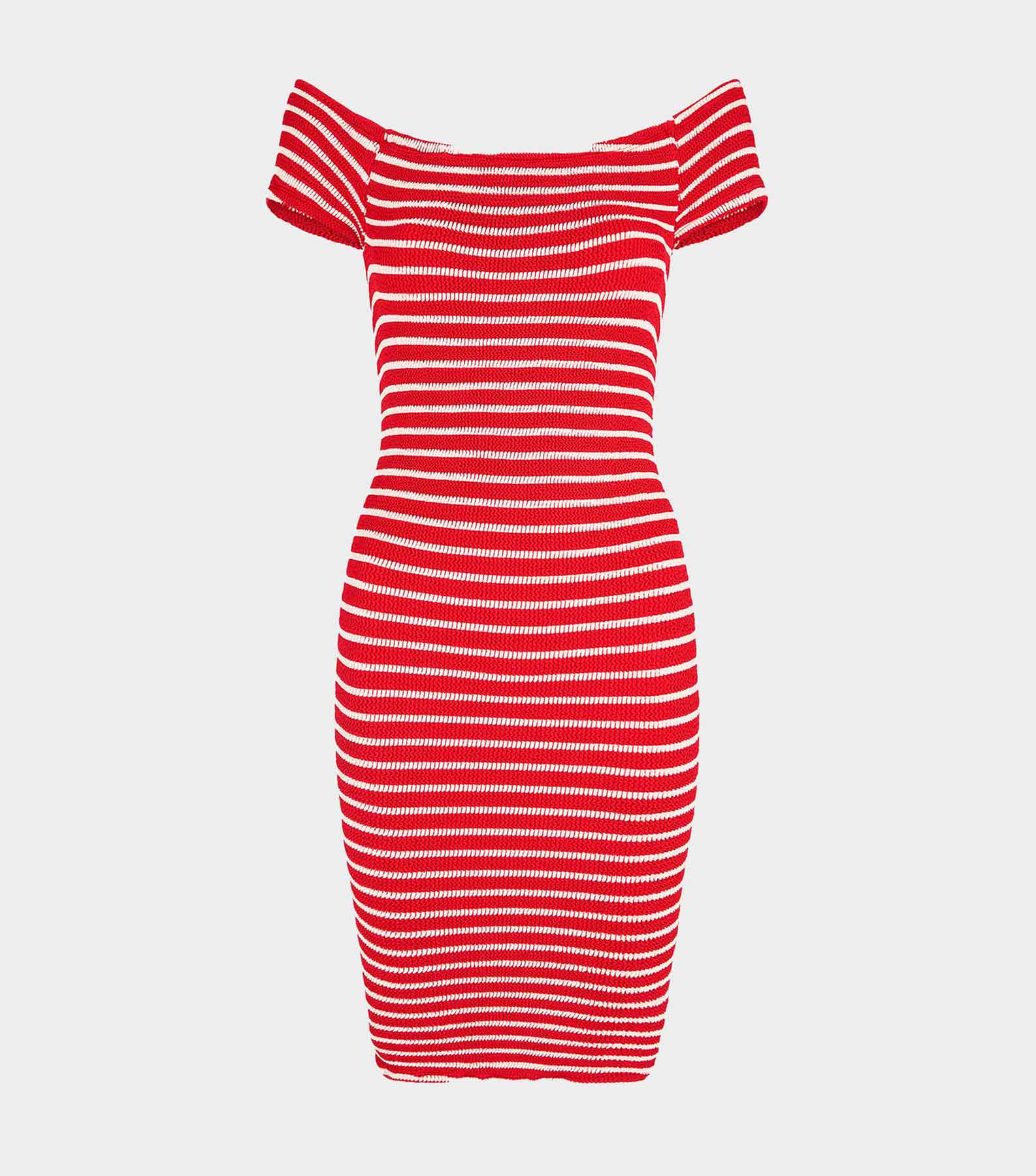 Grace Dress - Red/White Stripe