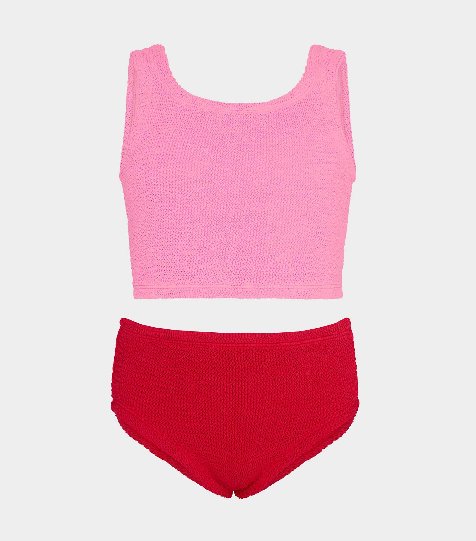 Kids Duo Lyra Bikini (Ages 7 to 12) - Bubblegum/Red