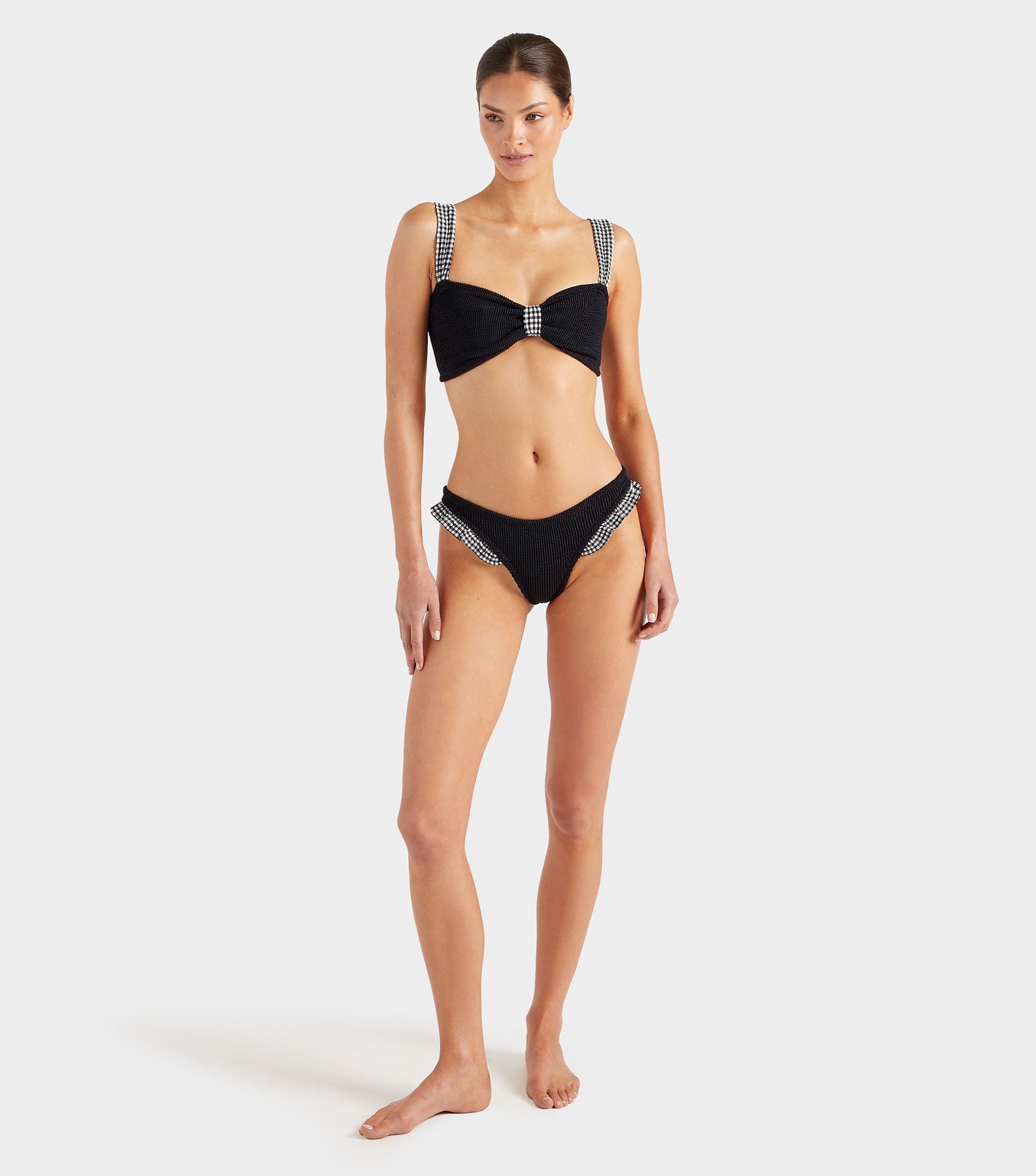 Loretta Bikini - Black Gingham