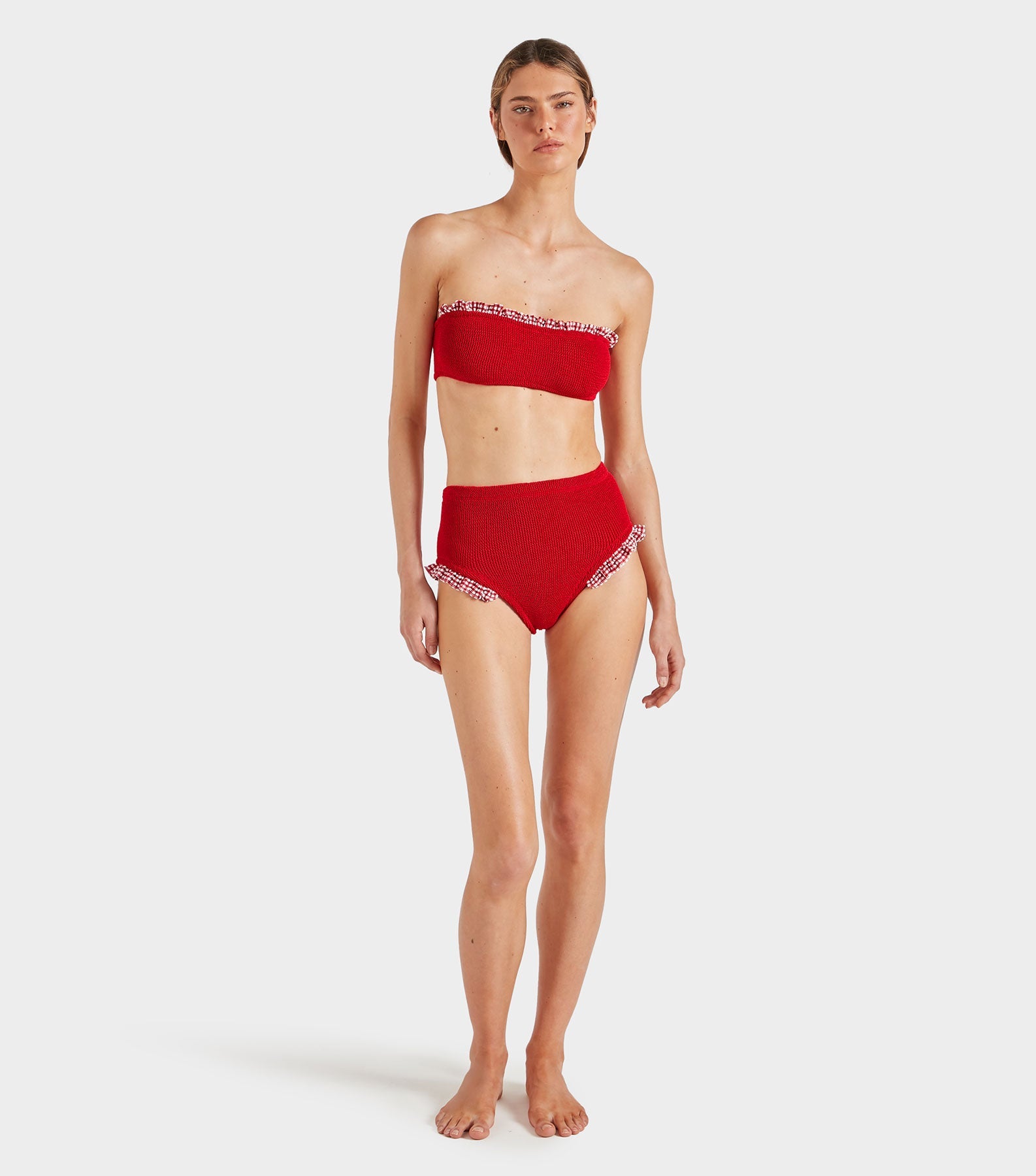 Peggy Bikini - Red Gingham