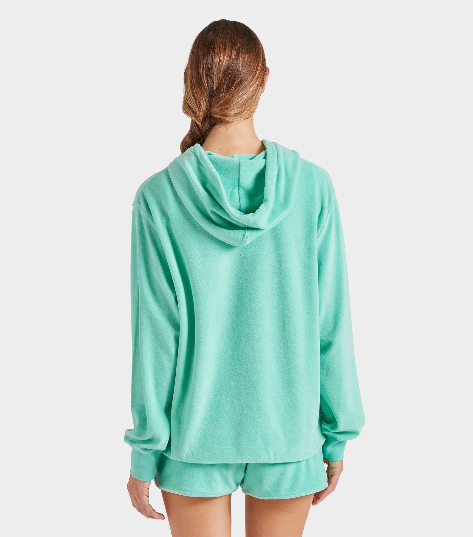 Terry Towelling Hoodie - Mint