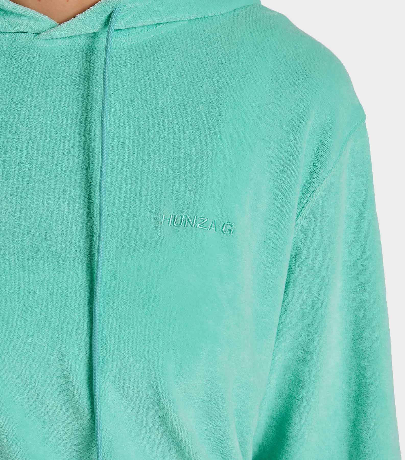 Terry Towelling Hoodie - Mint