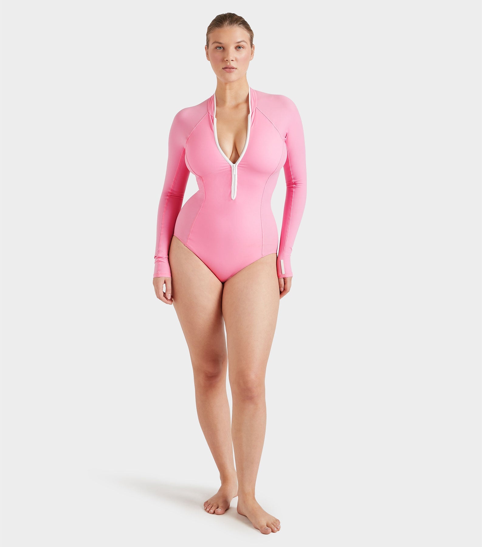 Tyra UPF 50+ Swim - Bubblegum/White