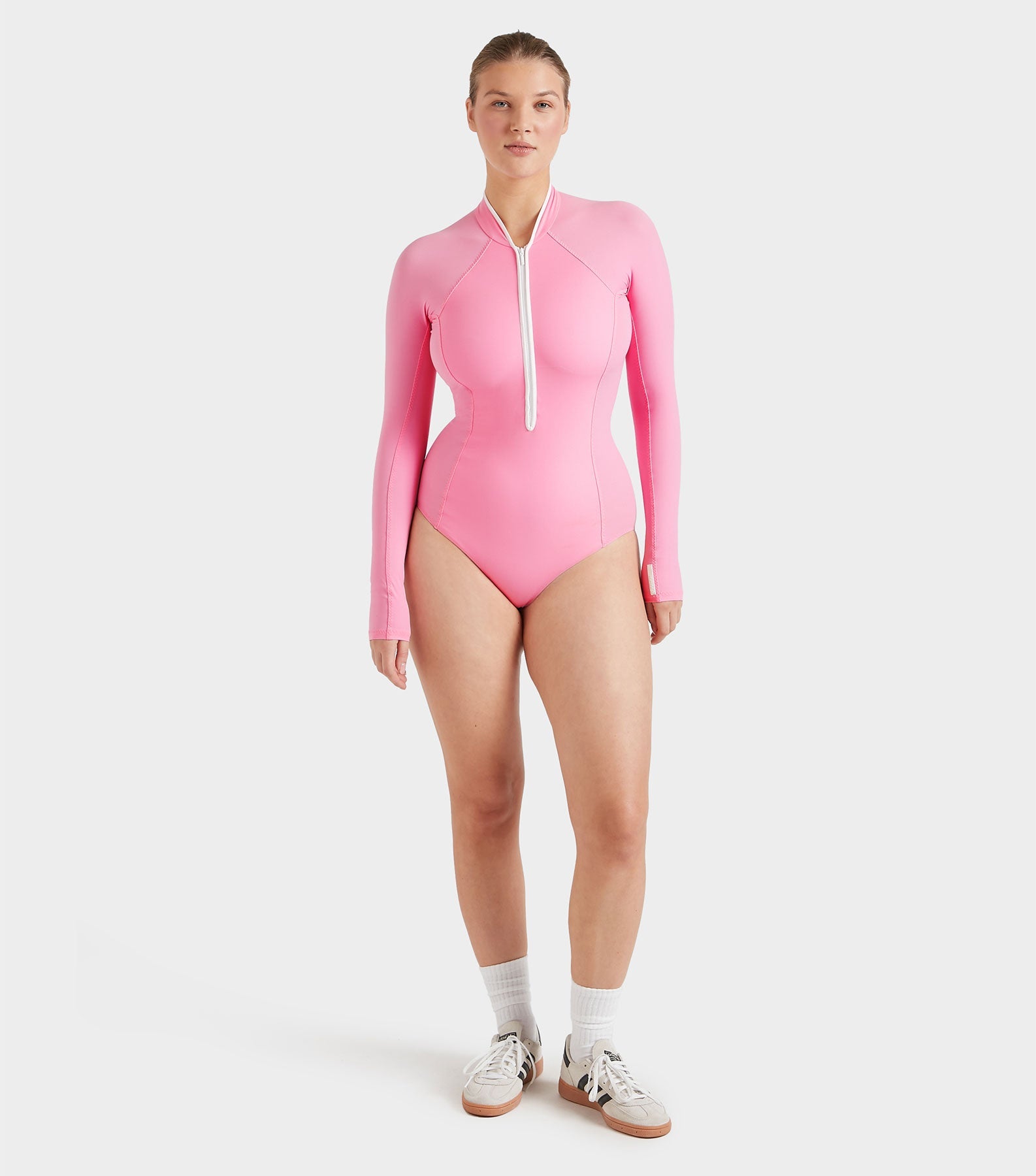 Tyra UPF 50+ Swim - Bubblegum/White
