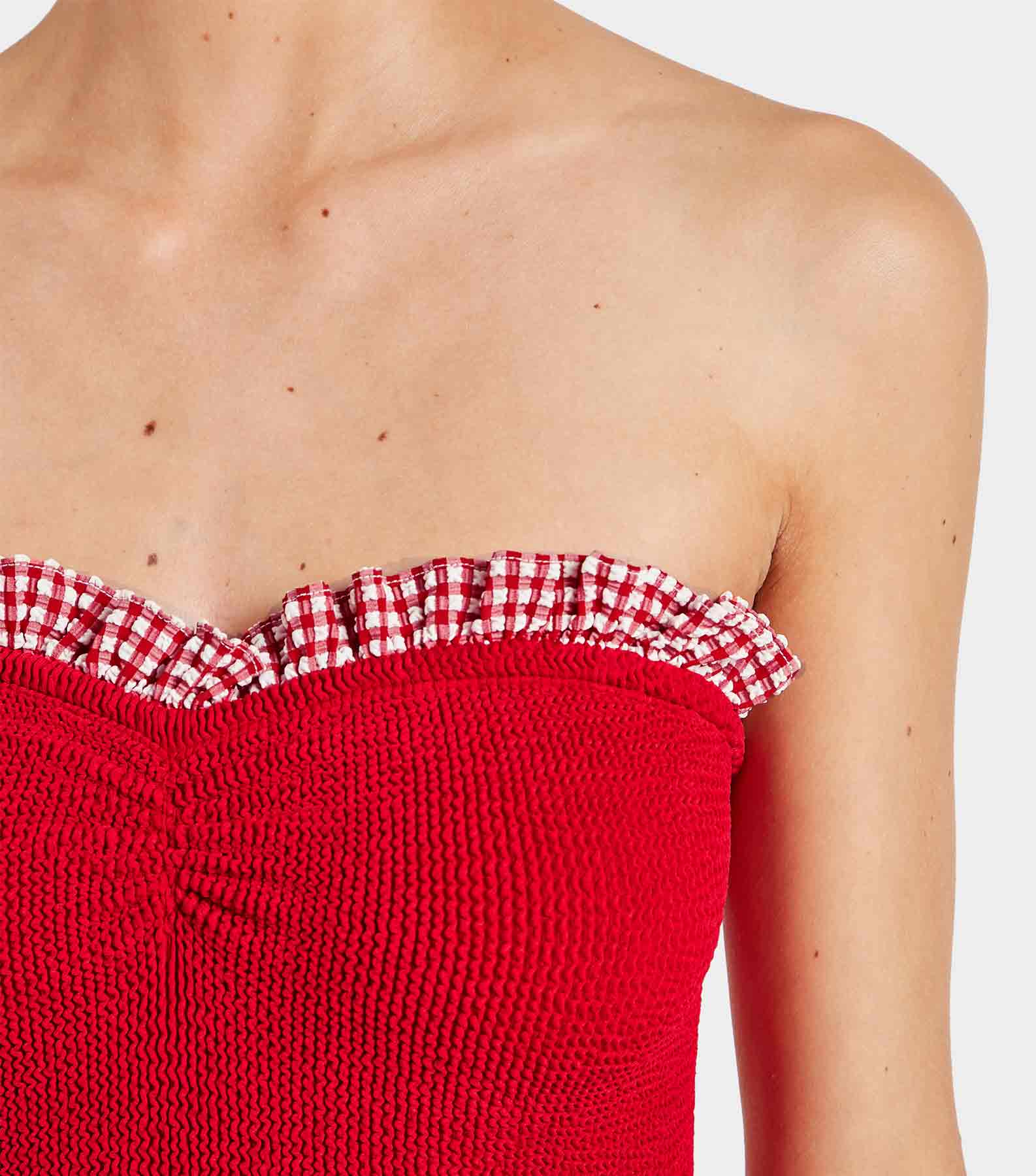 Dolly Swim - Red Gingham