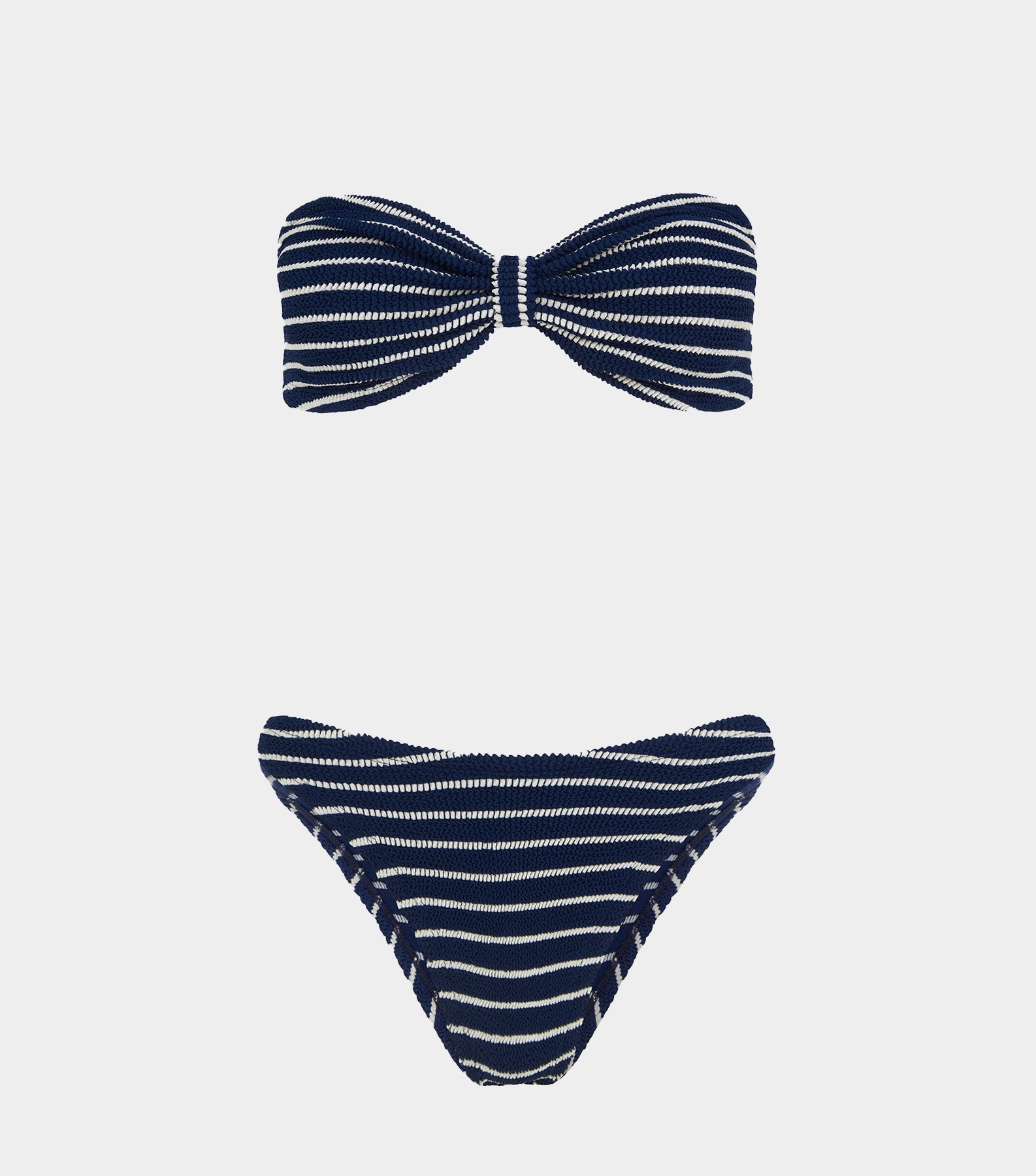 Coverage Jean Bikini - Navy/White Stripe