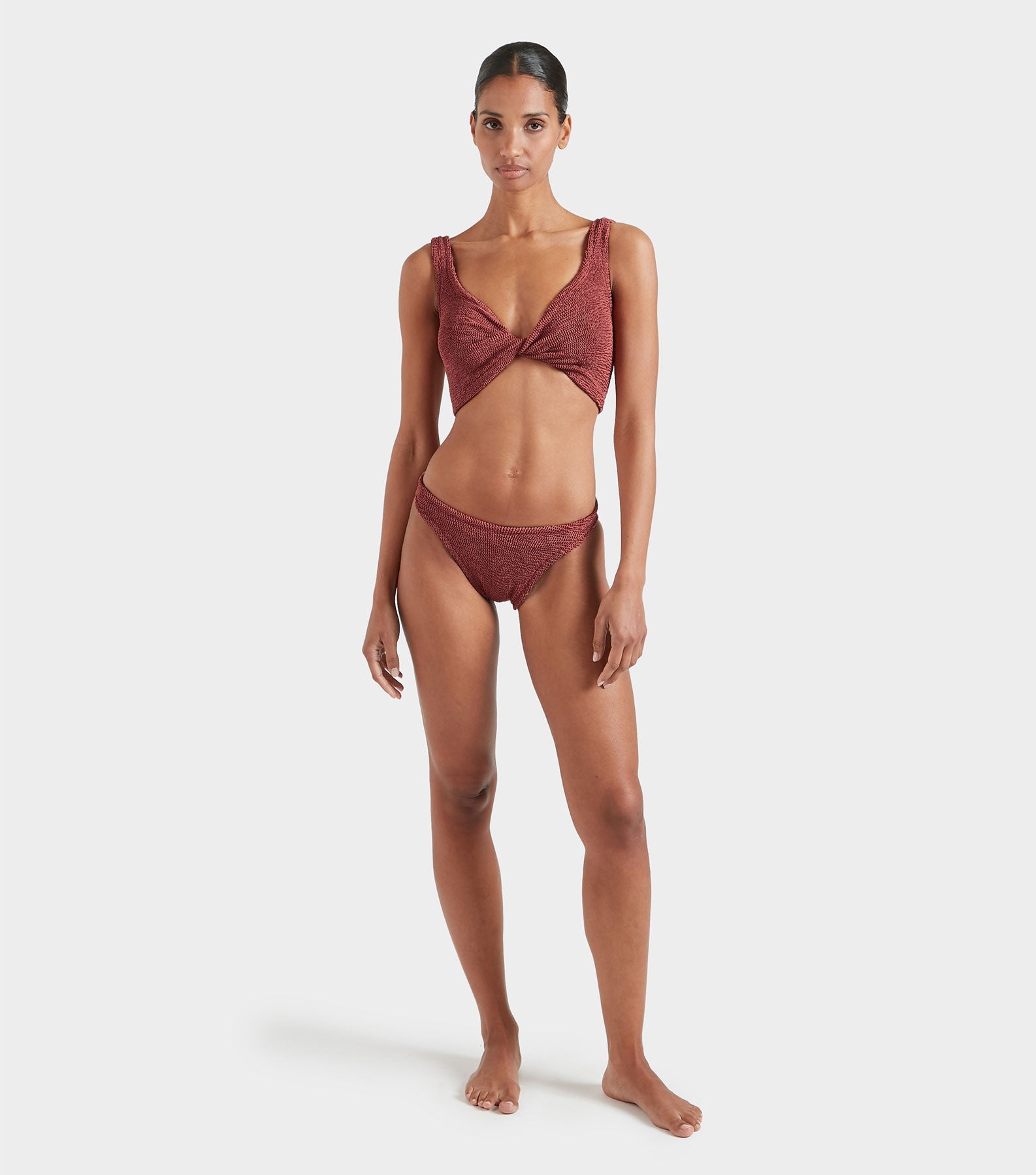 Coverage Juno Bikini - Metallic Rosewood