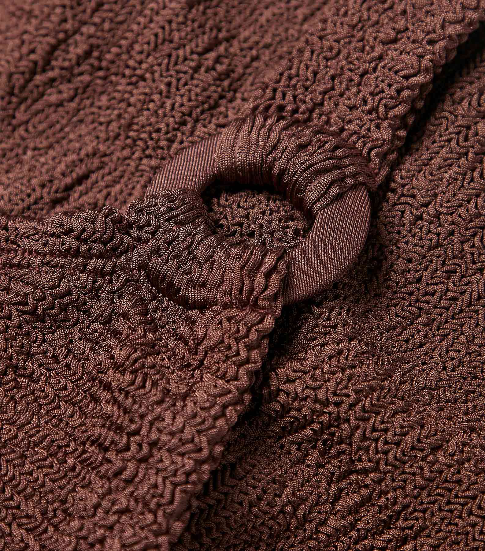 Domino Swim With Tonal Hoops - Metallic Chocolate