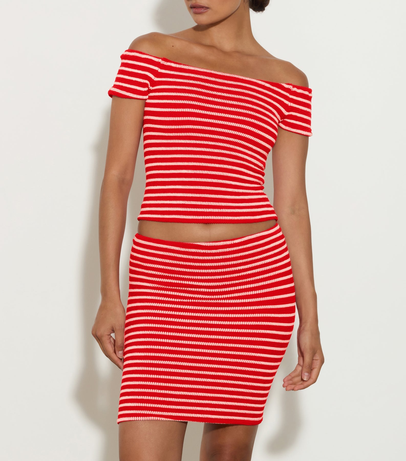 Grace Top - Red/White Stripe