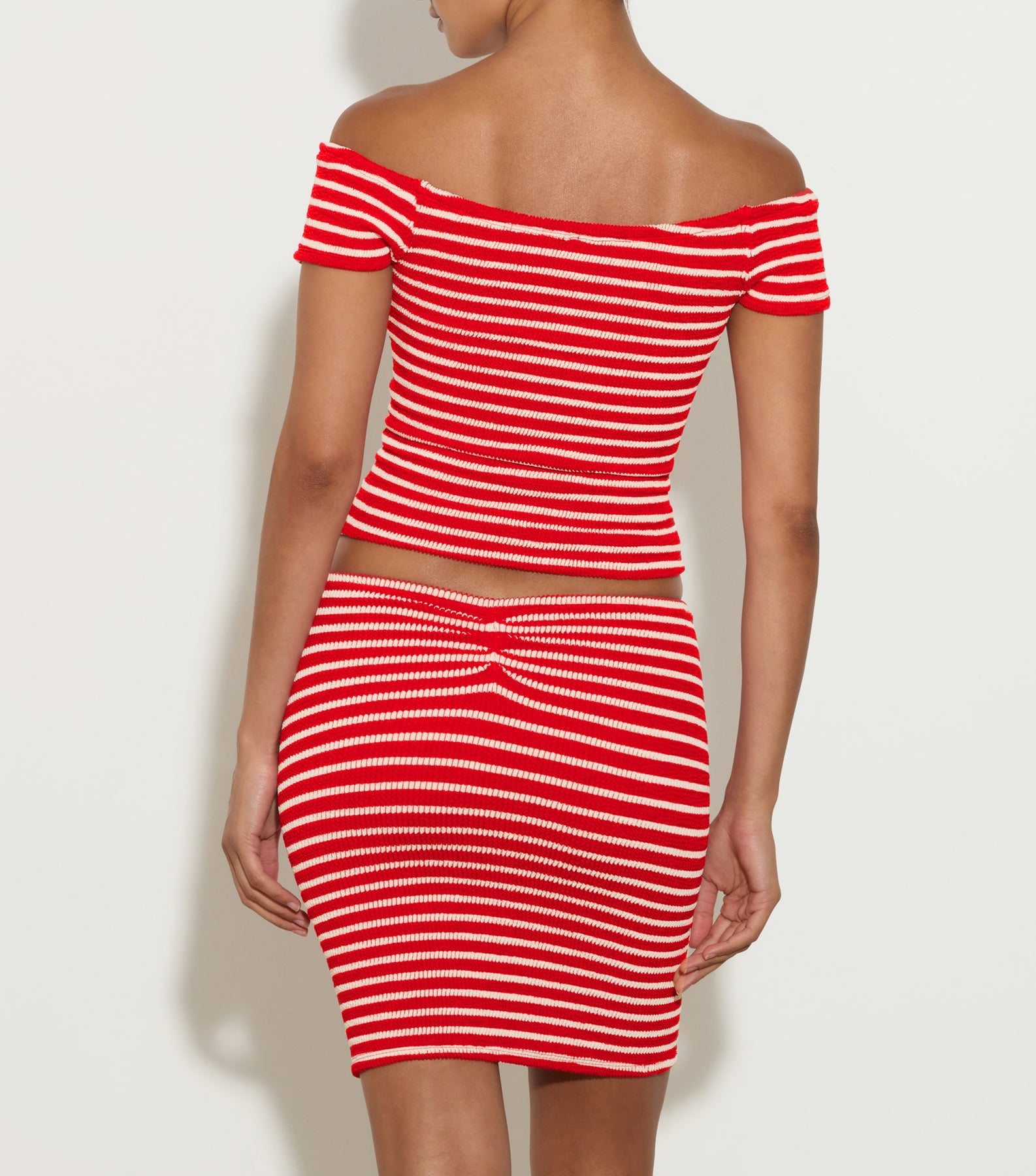 Grace Top - Red/White Stripe