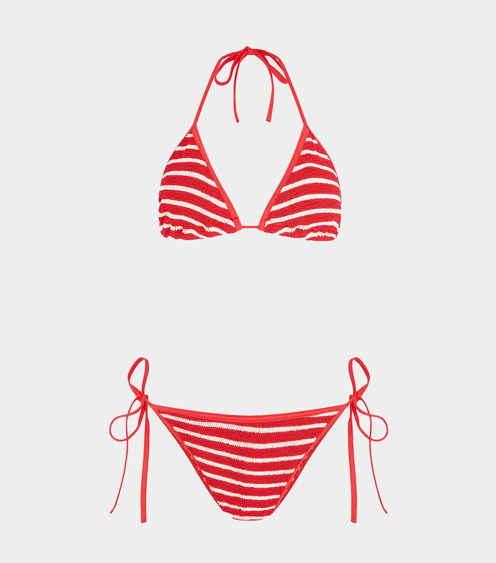Gina Bikini - Red/White Stripe