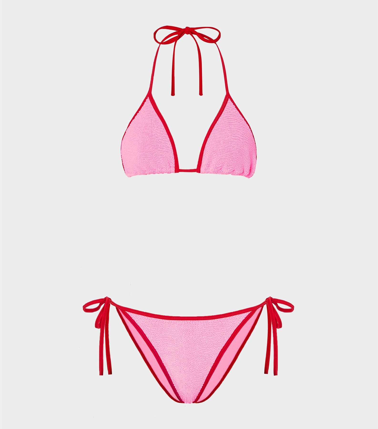 Gina Bikini Contrast - Bubblegum/Red