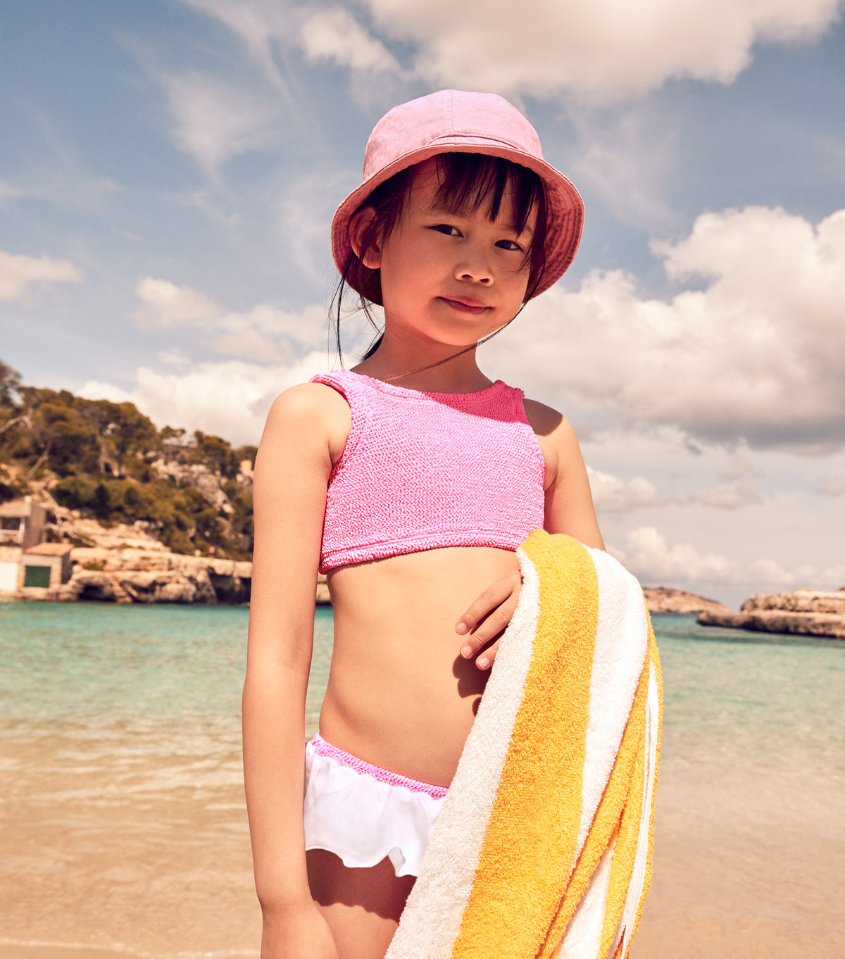 Kids Olive Bikini (Ages 7 to 12) - Bubblegum