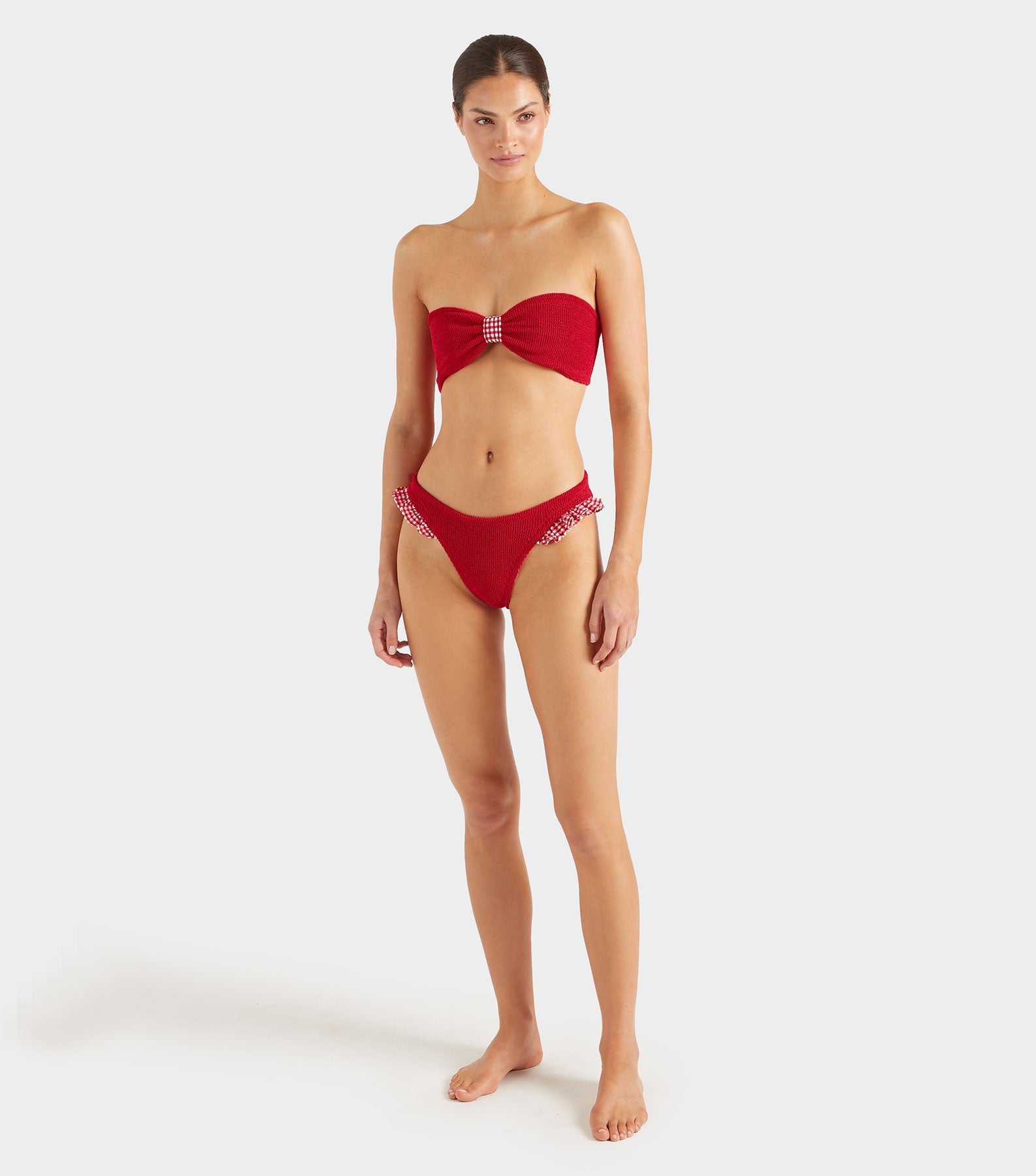 Jean Bikini - Red Gingham
