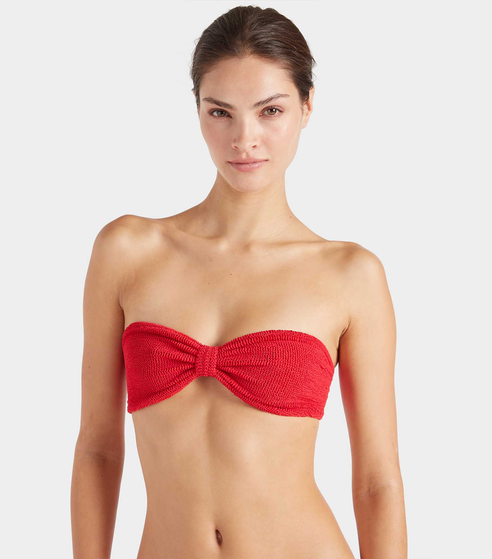 Jean Bikini Top - Red