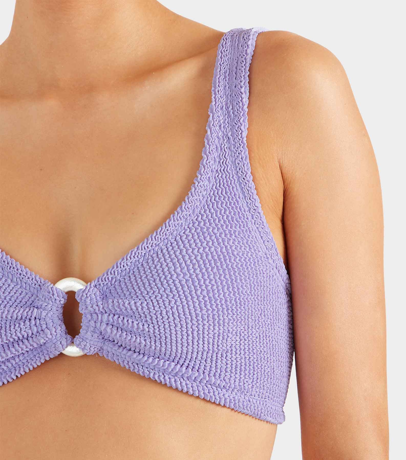 Julia Bikini With Pearly Hoop - Lilac