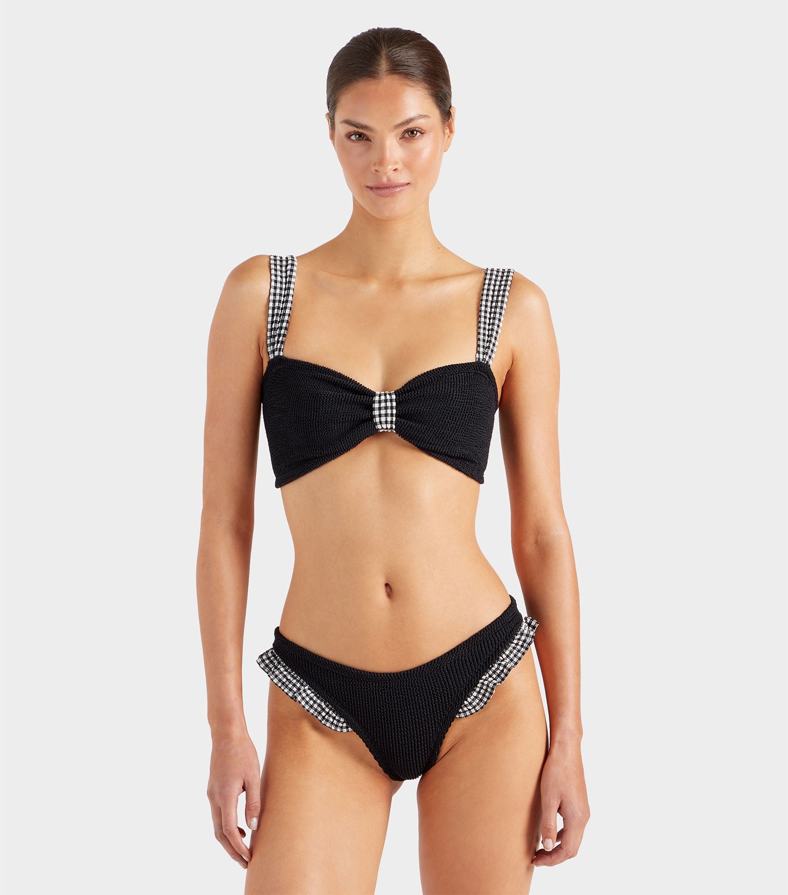 Loretta Bikini - Black Gingham