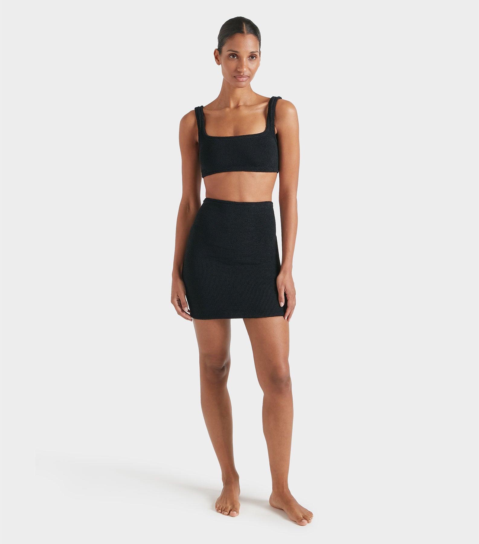 Mini Skirt/Tube Top - Black