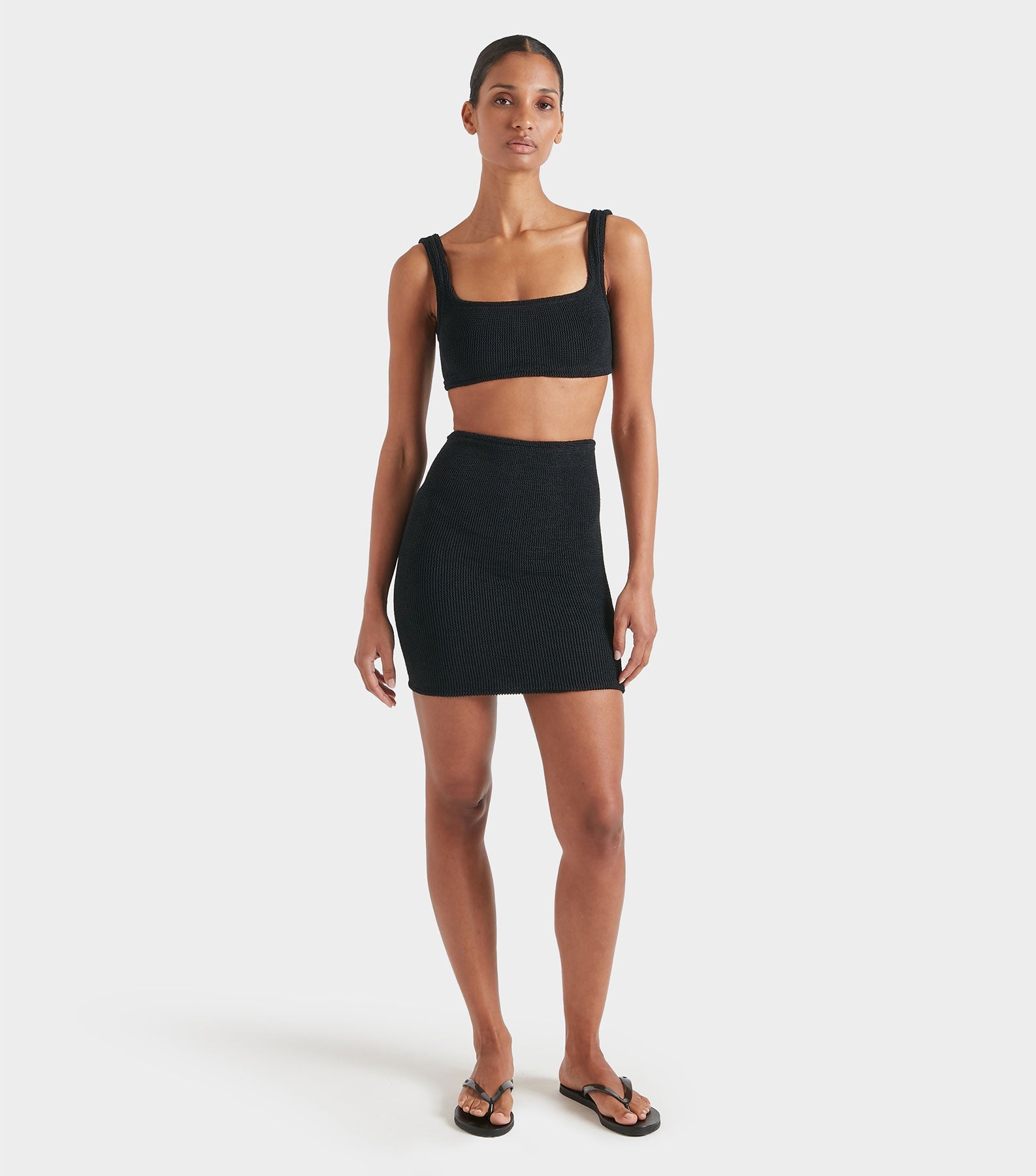 Mini Skirt/Tube Top - Black
