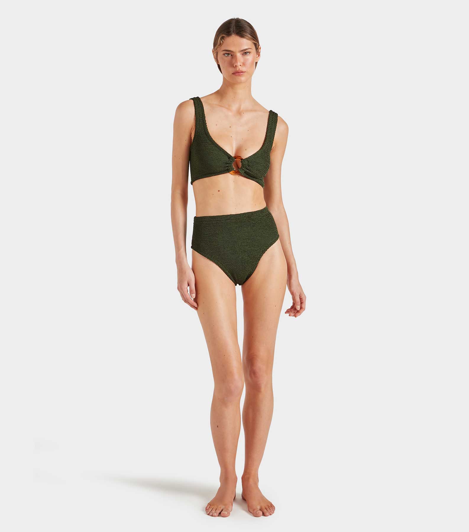 Nadine Bikini - Metallic Khaki