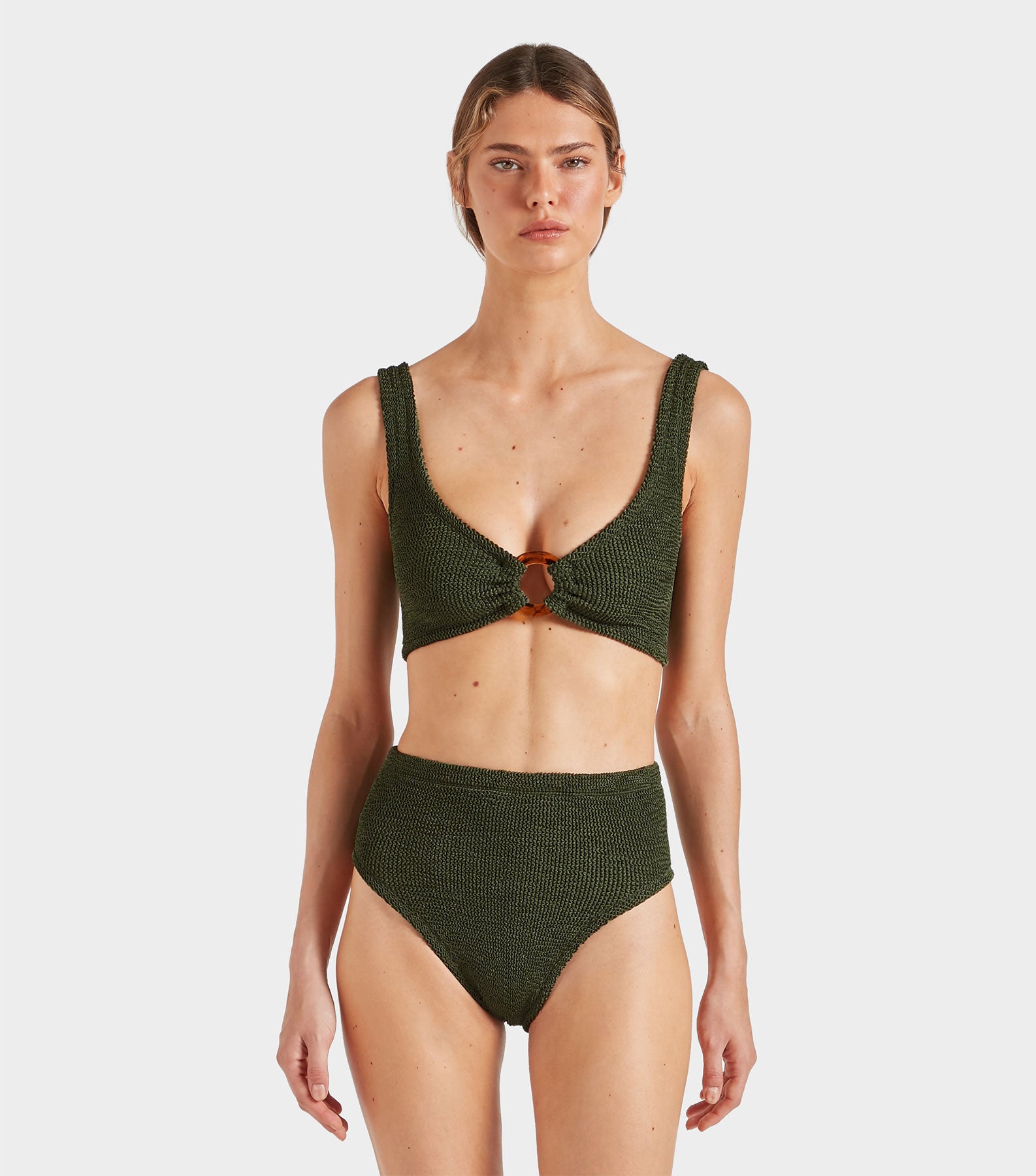 Nadine Bikini - Metallic Khaki