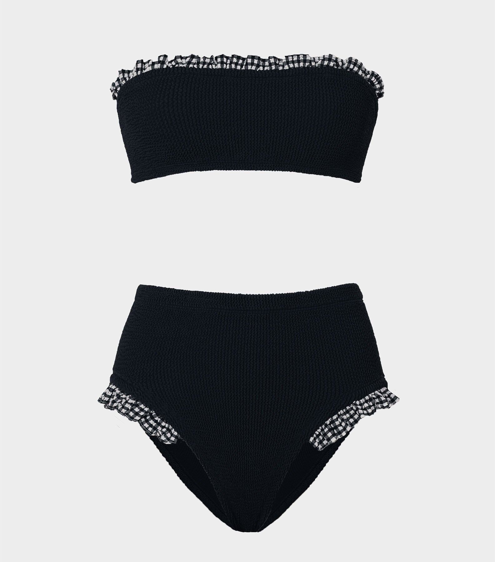 Peggy Bikini - Black Gingham