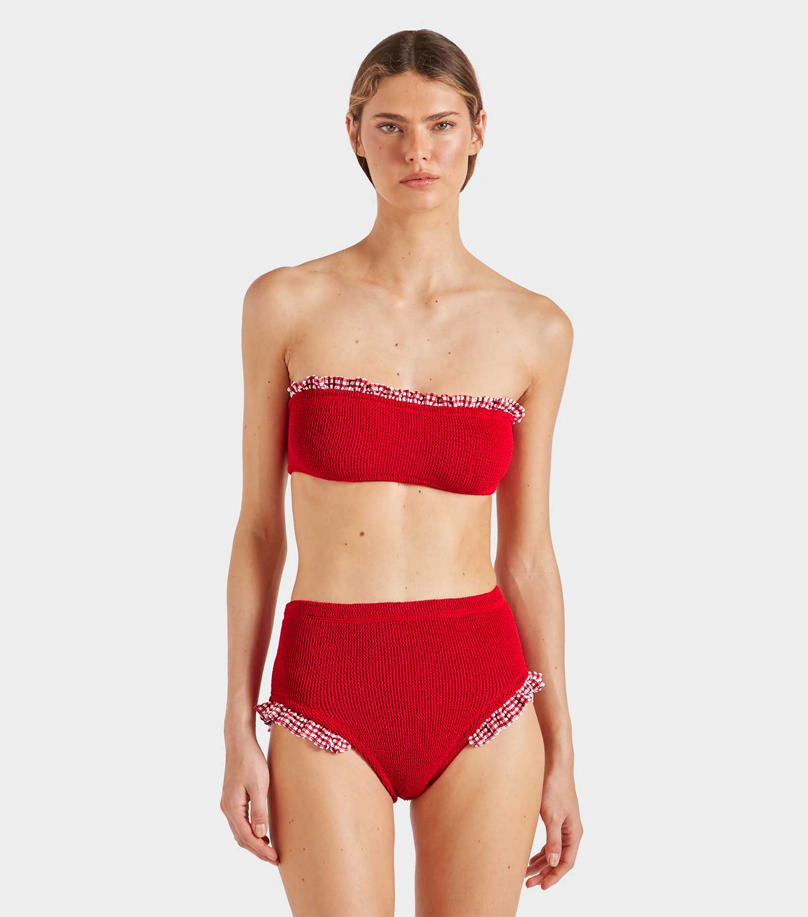 Peggy Bikini - Red Gingham