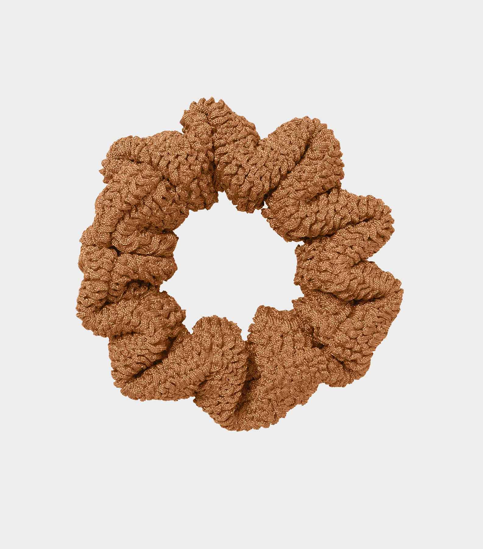 Scrunchie - Metallic Cocoa