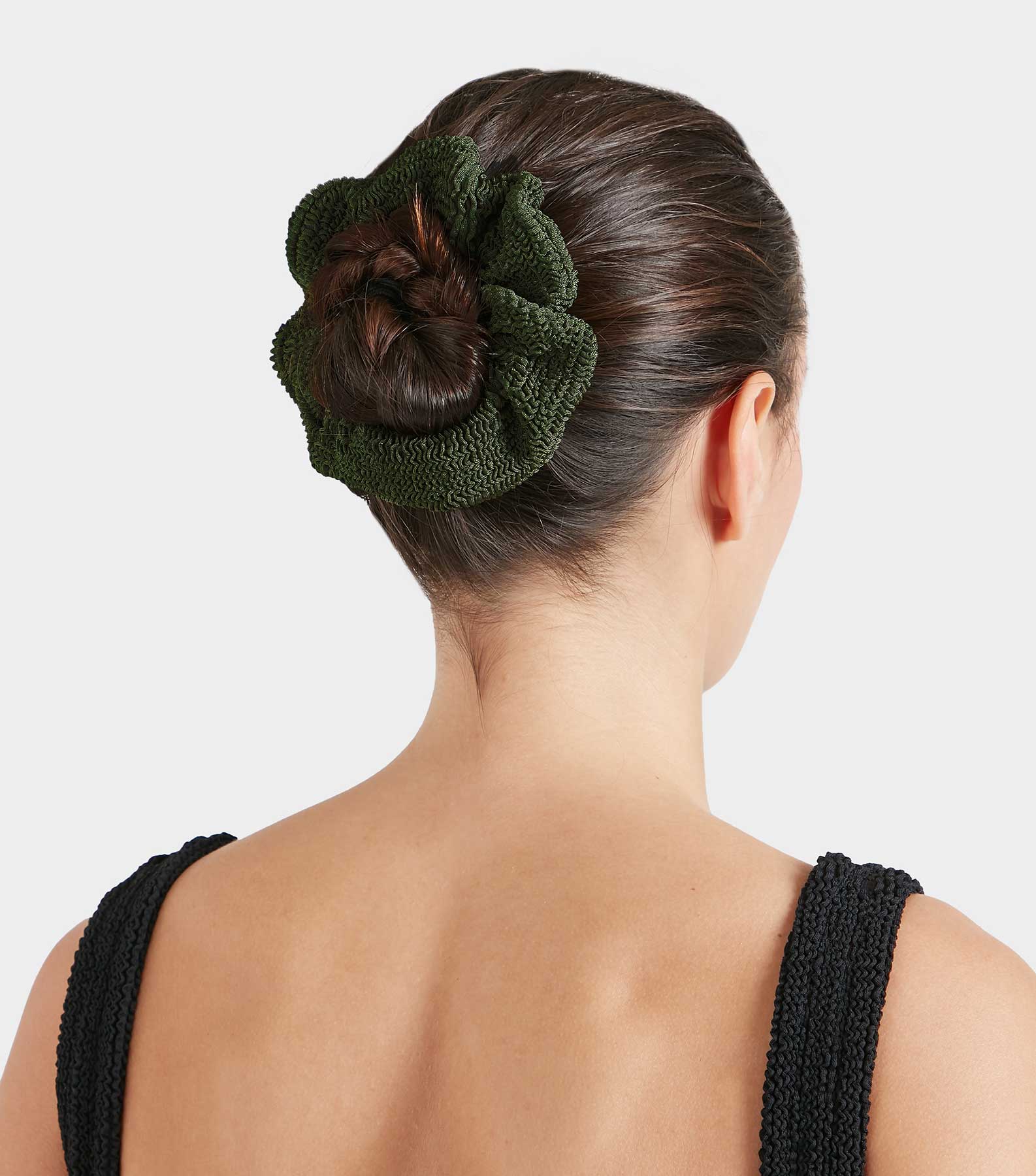 Scrunchie  - Metallic Khaki