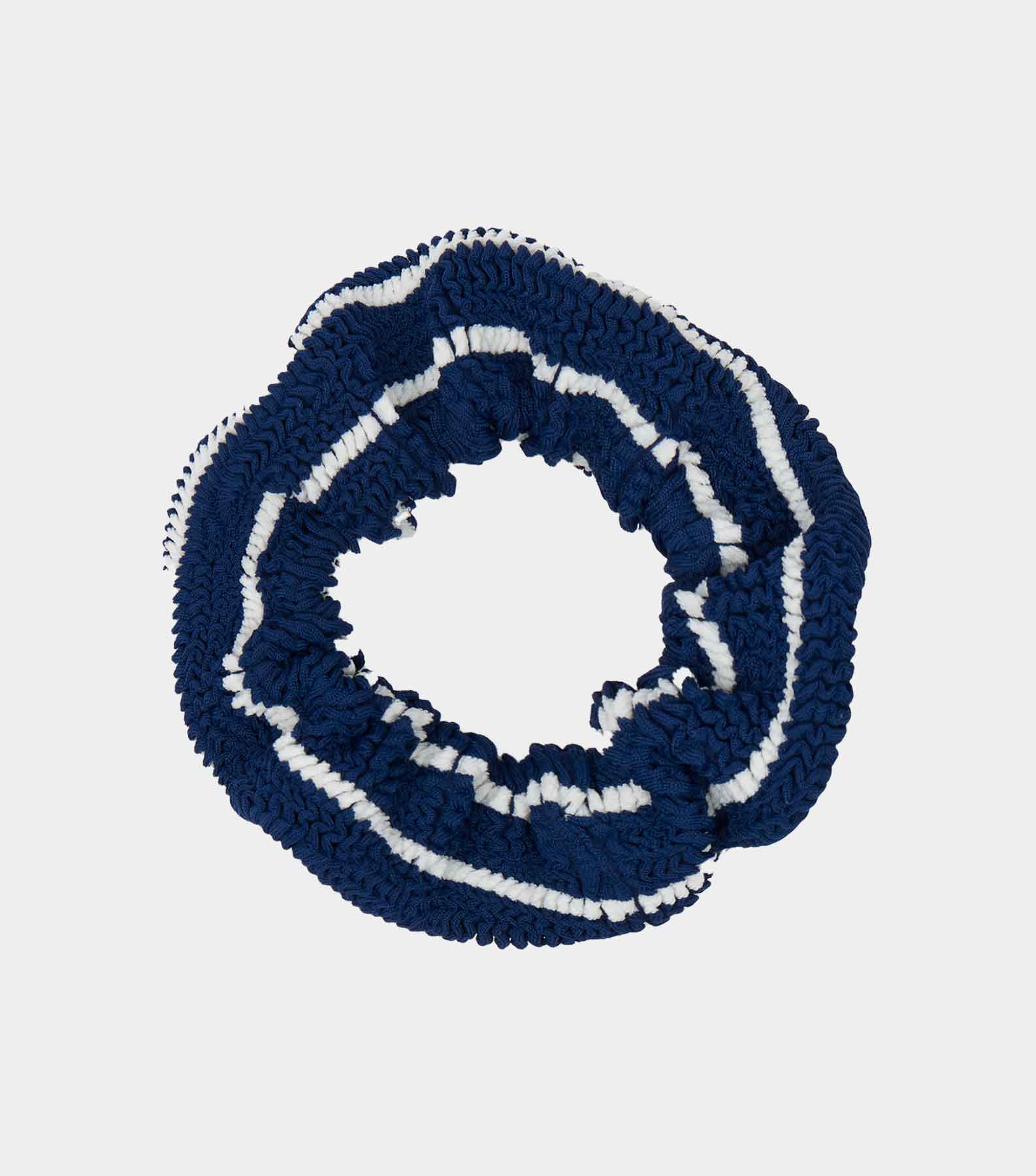 Scrunchie - Navy/White Stripe