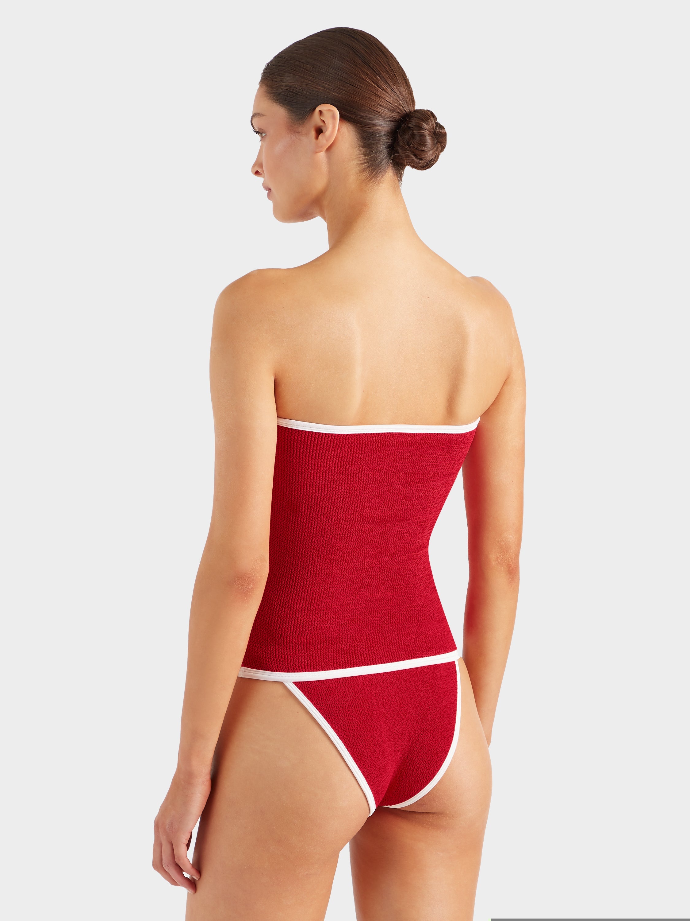 Mini Skirt/Tube Top - Red/White