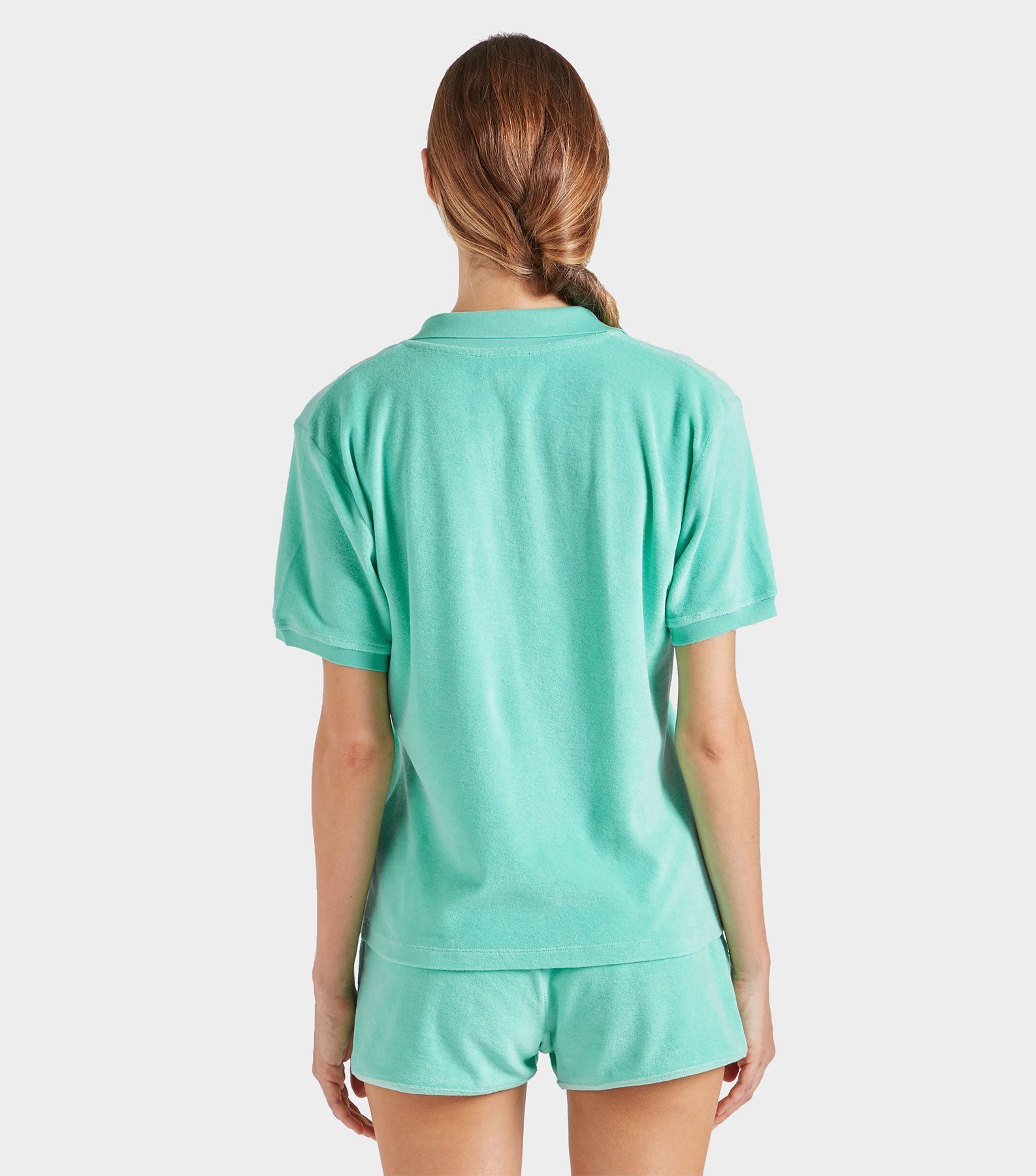 Terry Towelling Polo - Mint