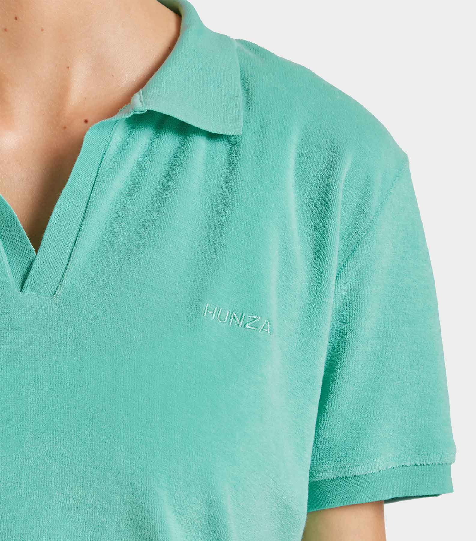 Terry Towelling Polo - Mint
