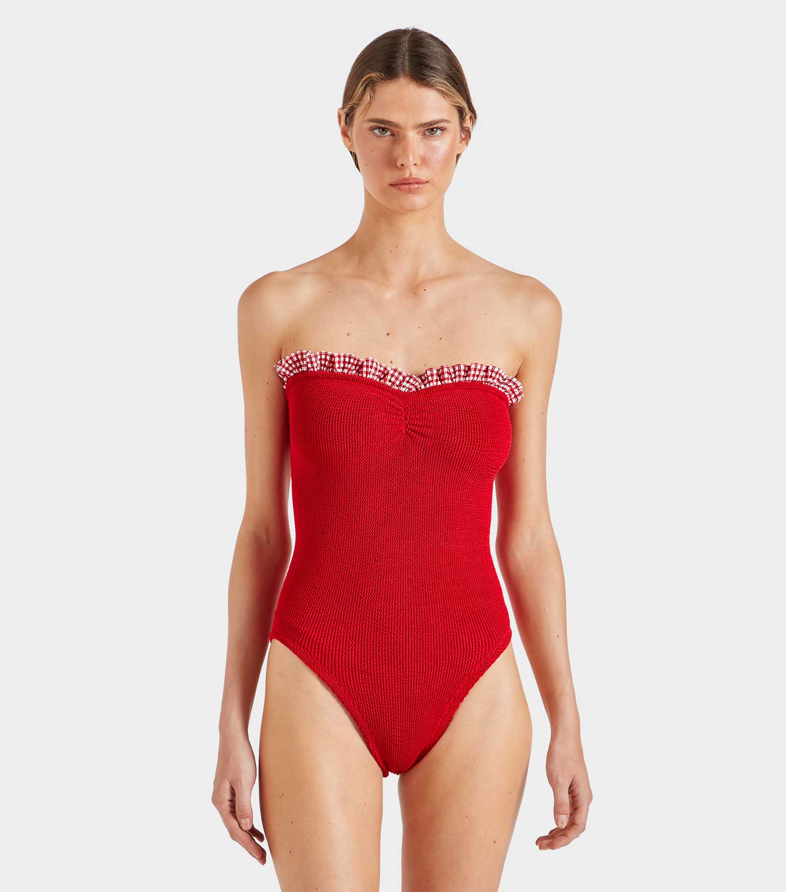 Dolly Swim - Red Gingham